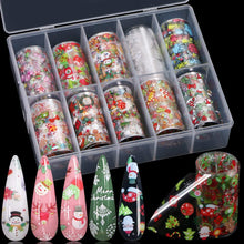 Load image into Gallery viewer, Nail Art - Christmas Foil (set 10 scrolls)