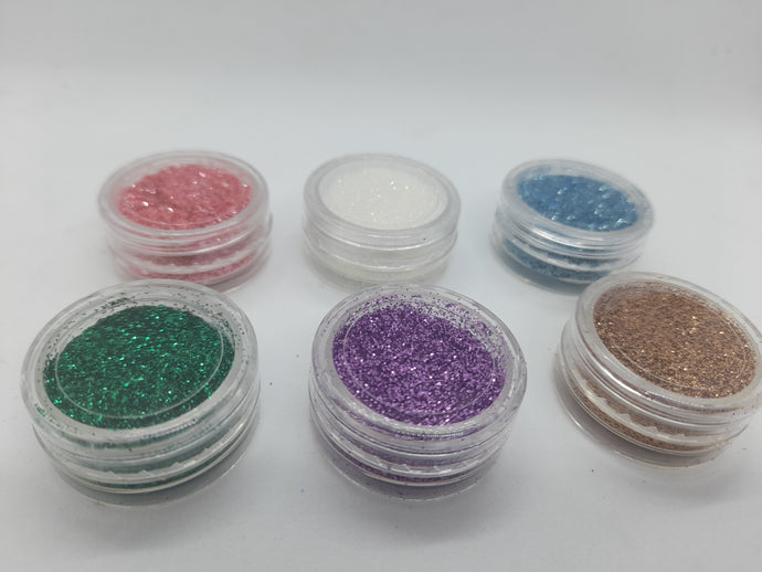Multi-colour Glitter Flakes (not Chrome)