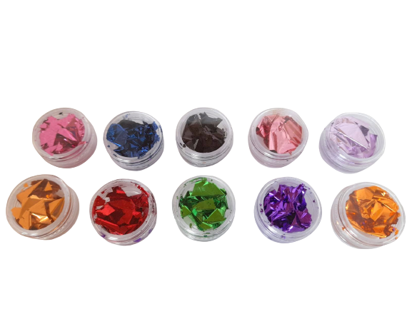 Nail Art - Metalic Foil (set 10 colours)