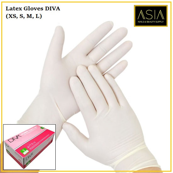 DIVA Latex Powder Free Gloves