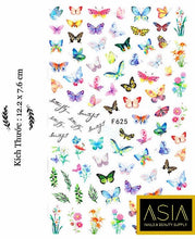 Load image into Gallery viewer, 3D Nails Art Design Stickers Butterfly Leaf Tree Flower etc
