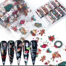 Load image into Gallery viewer, Christmas Nail Foil Sticker (SET 10 scrolls)
